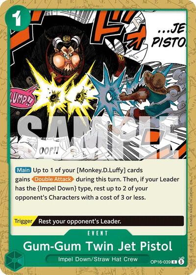 Gum-Gum Twin Jet Pistol (OP16-039) [The Time of Battle] | Jack's On Queen