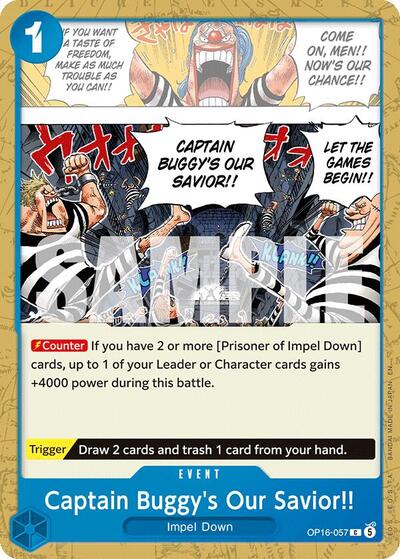 Captain Buggy's Our Savior!! (OP16-057) [The Time of Battle] | Jack's On Queen