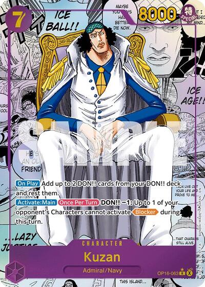 Kuzan (Manga) (OP16-063) [The Time of Battle] | Jack's On Queen