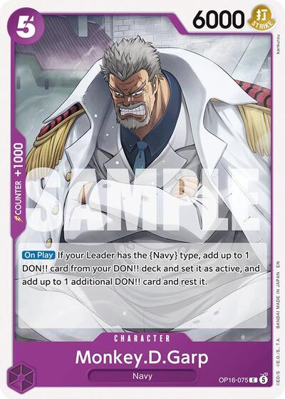 Monkey.D.Garp (OP16-075) [The Time of Battle] | Jack's On Queen