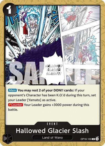 Hallowed Glacier Slash (OP16-100) [The Time of Battle] | Jack's On Queen