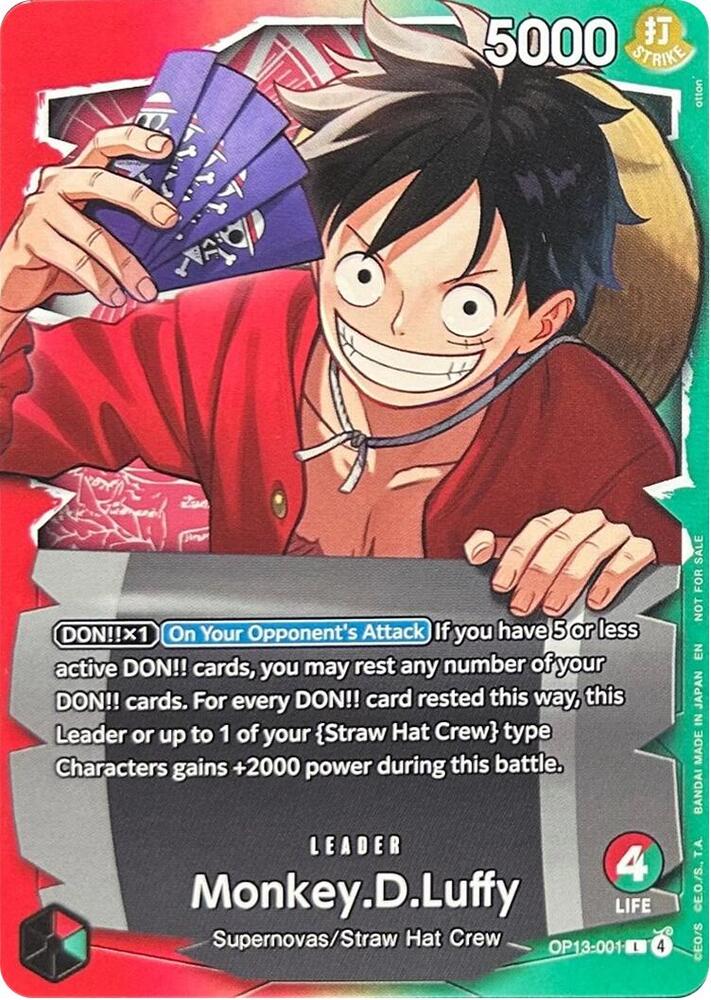 Monkey.D.Luffy - OP13-001 (Ichiban Kuji Exclusive) (OP13-001) [One Piece Promotion Cards] | Jack's On Queen