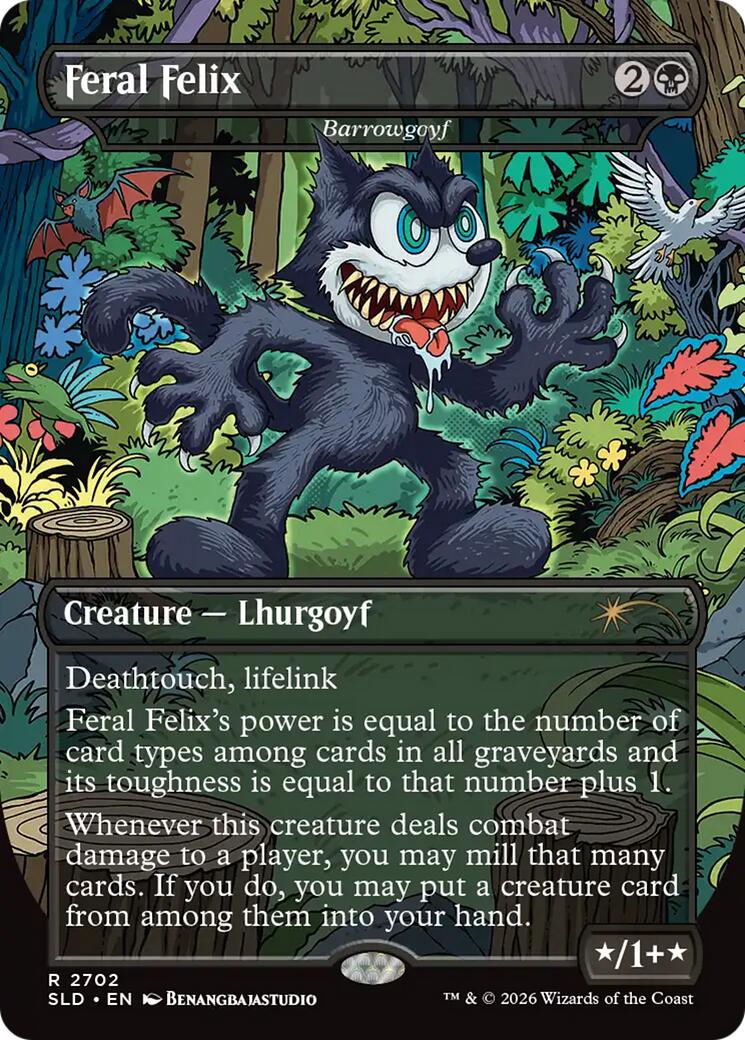 Feral Felix - Barrowgoyf [Secret Lair Drop Series] | Jack's On Queen