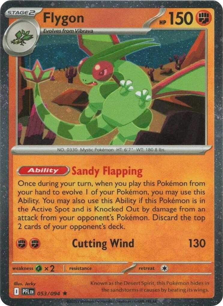 Flygon (053/094) (Cosmos Holo) [Mega Evolution: Phantasmal Flames] | Jack's On Queen