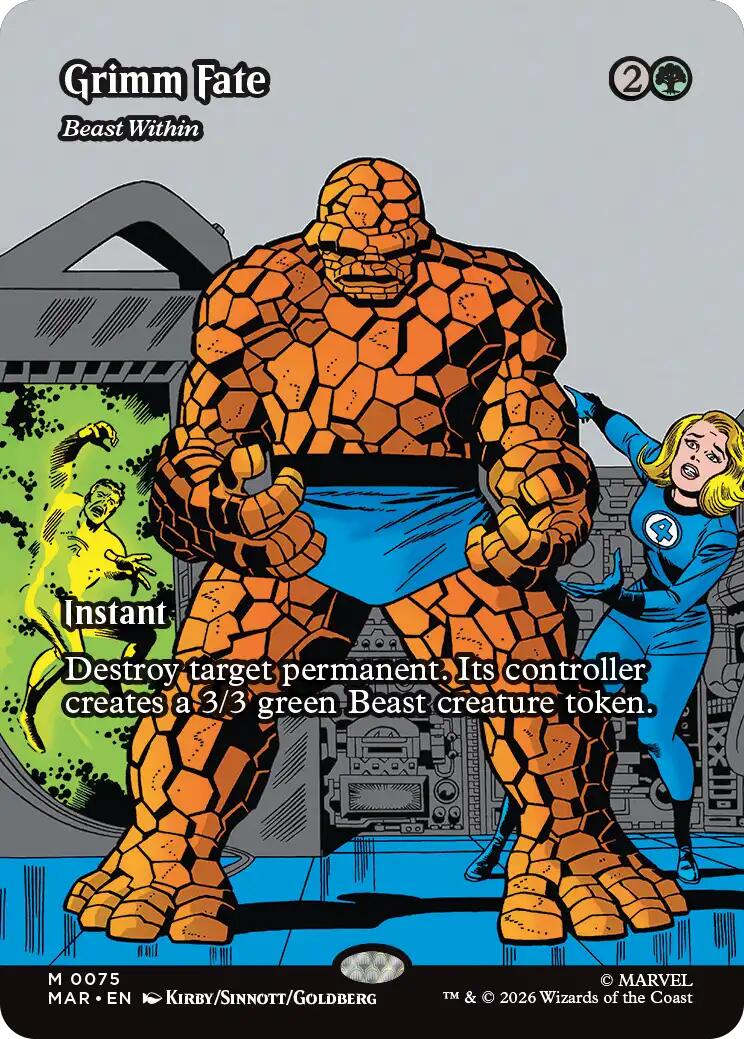 Grimm Fate - Beast Within (Borderless) [Marvel Universe: Eternal-Legal] | Jack's On Queen