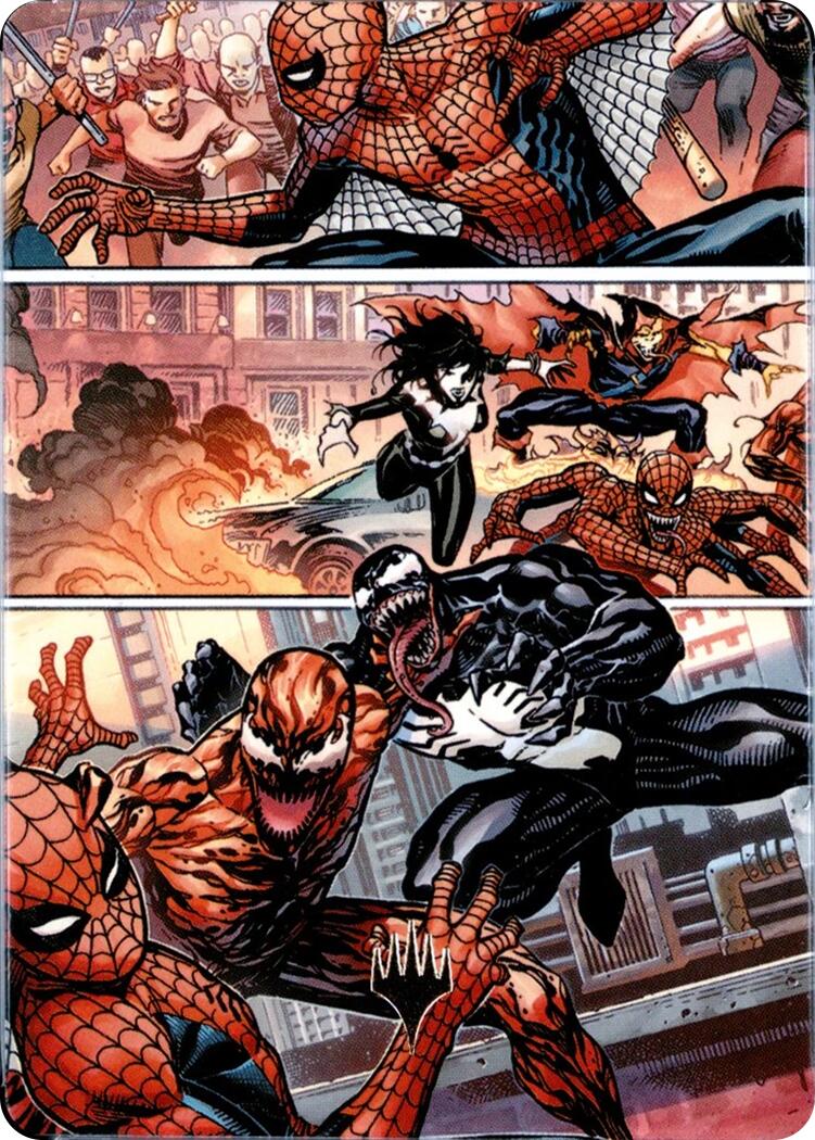 Maximum Carnage Art Card (Gold-Stamped Planeswalker Symbol) [Marvel's Spider-Man Art Series] | Jack's On Queen