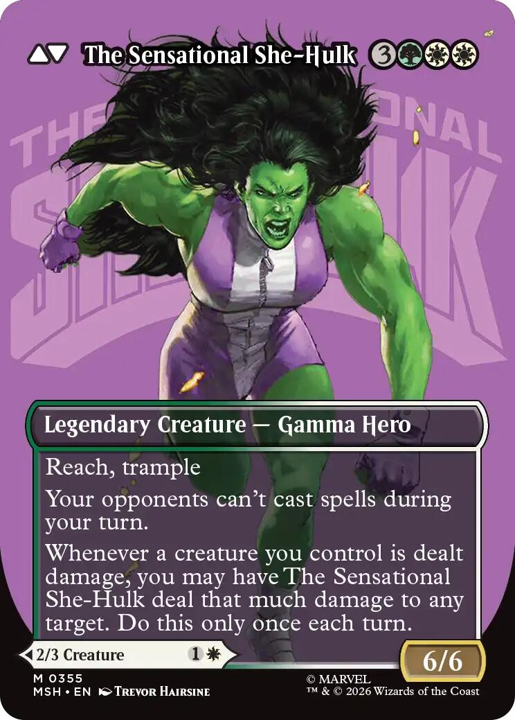 Jennifer Walters // The Sensational She-Hulk (Borderless) (0355) [Marvel Super Heroes] | Jack's On Queen