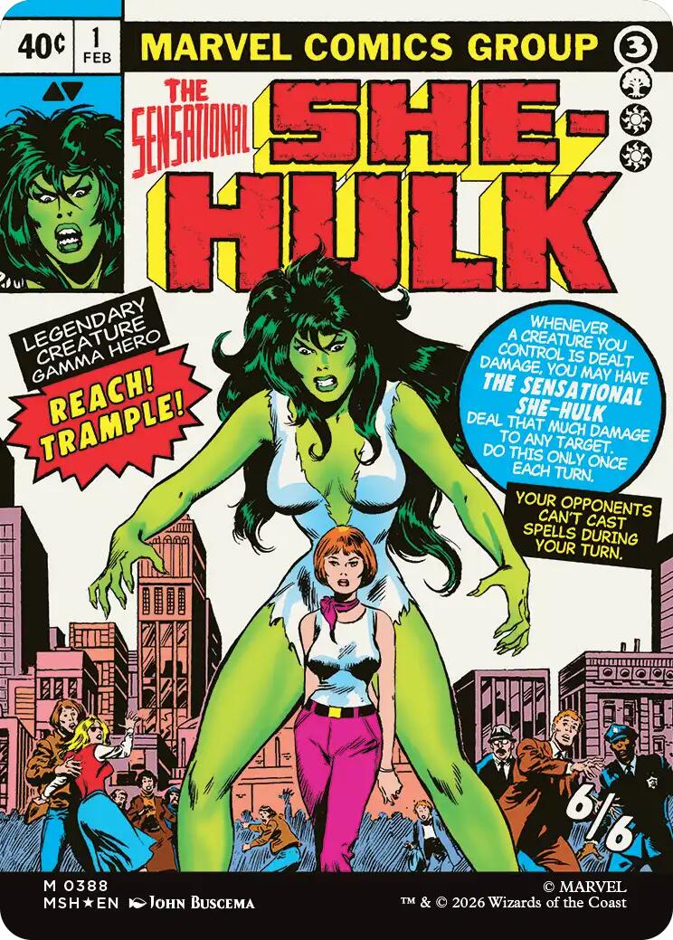 Jennifer Walters // The Sensational She-Hulk (Borderless) (0388) [Marvel Super Heroes] | Jack's On Queen