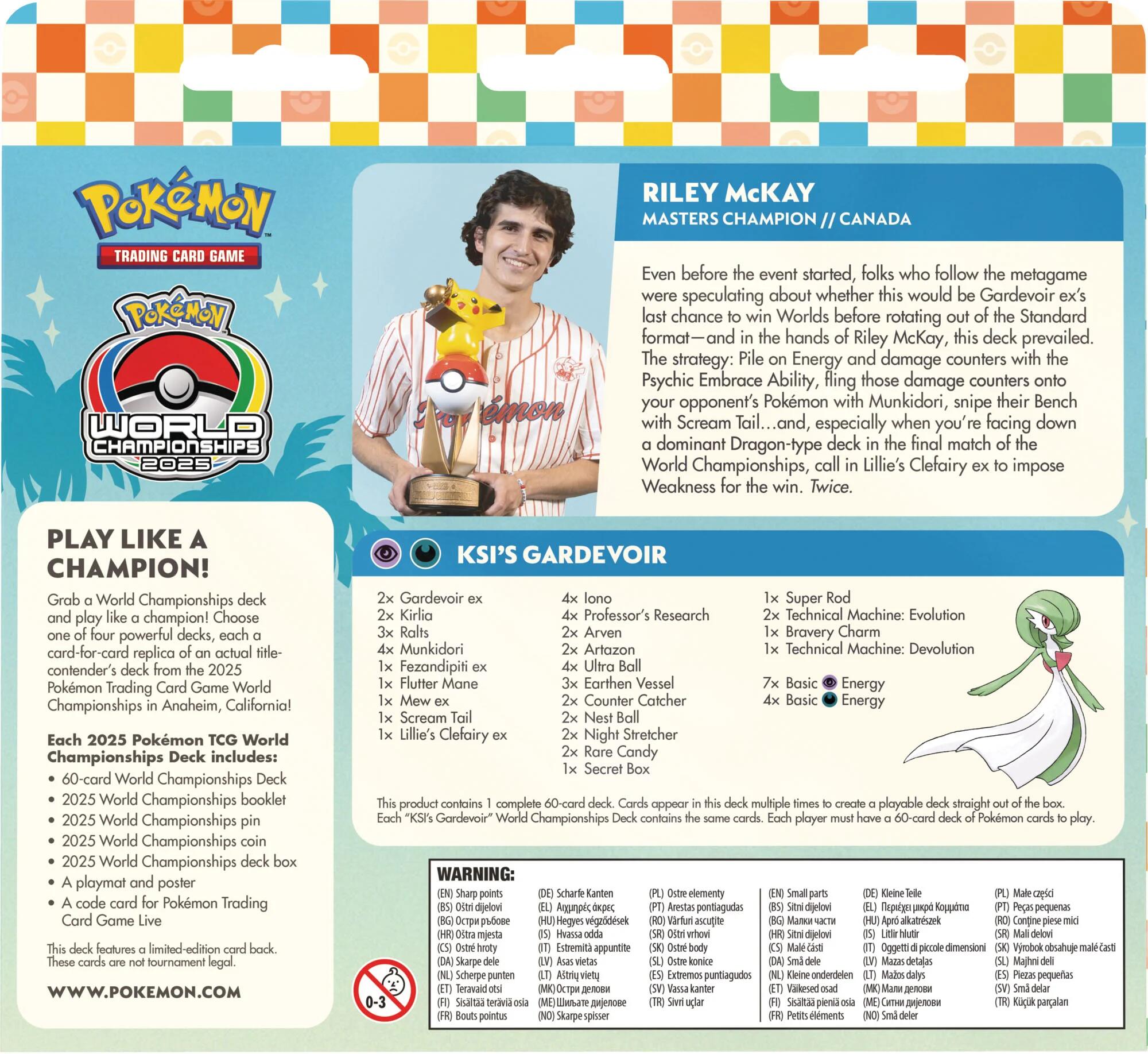 2025 World Championship Deck: Riley McKay (Flutter Devo Gardevoir) | Jack's On Queen