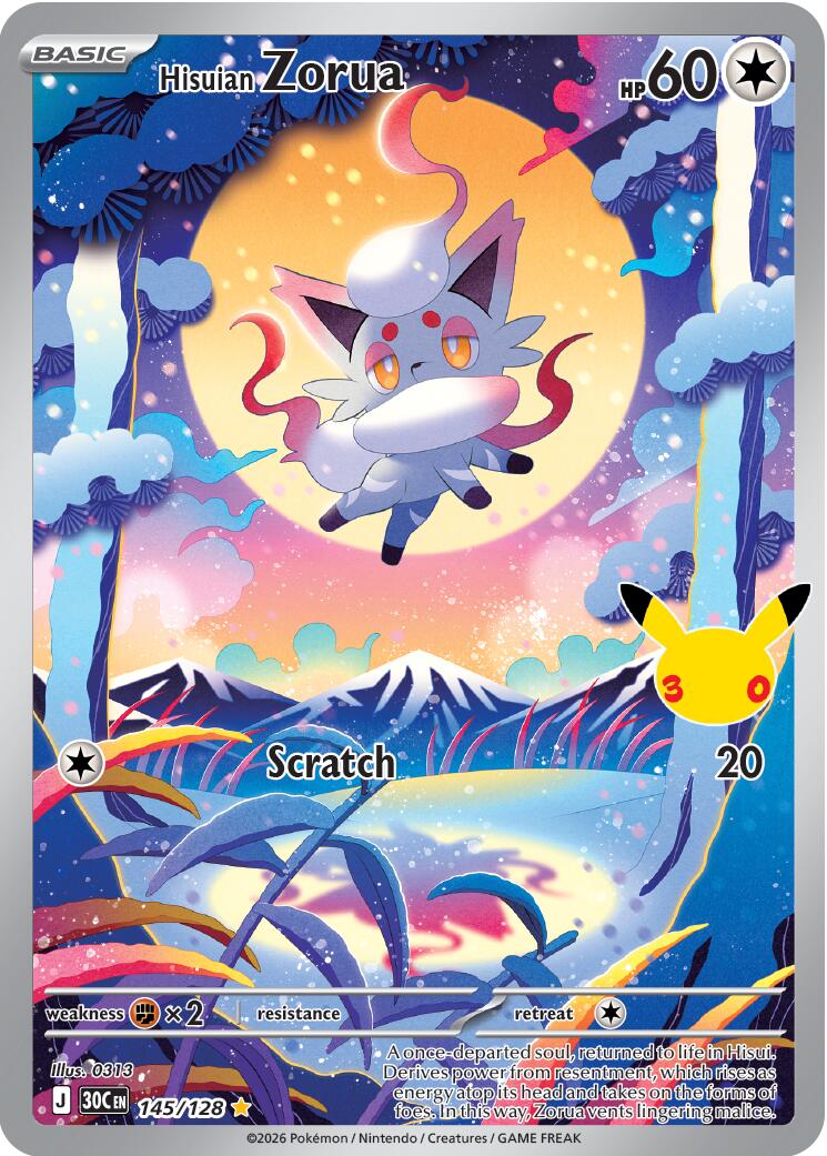 Hisuian Zorua (145/128) [Mega Evolution: 30th Celebration] | Jack's On Queen