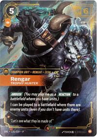 Rengar - Trophy Hunter (120/219) [Riftbound Organized Play Promotional Cards] | Jack's On Queen