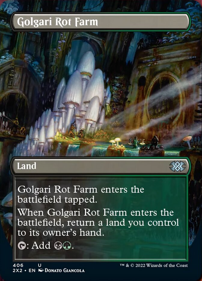 Golgari Rot Farm (Borderless Alternate Art) [Double Masters 2022] | Jack's On Queen