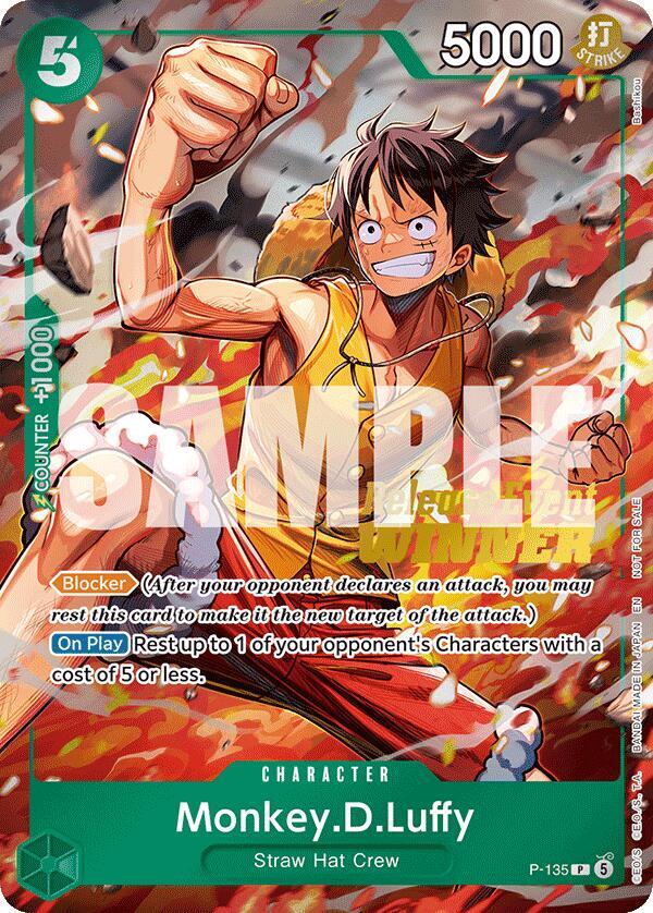 Monkey.D.Luffy (OP16 Release Event Winner) (P-135) [One Piece Promotion Cards] | Jack's On Queen