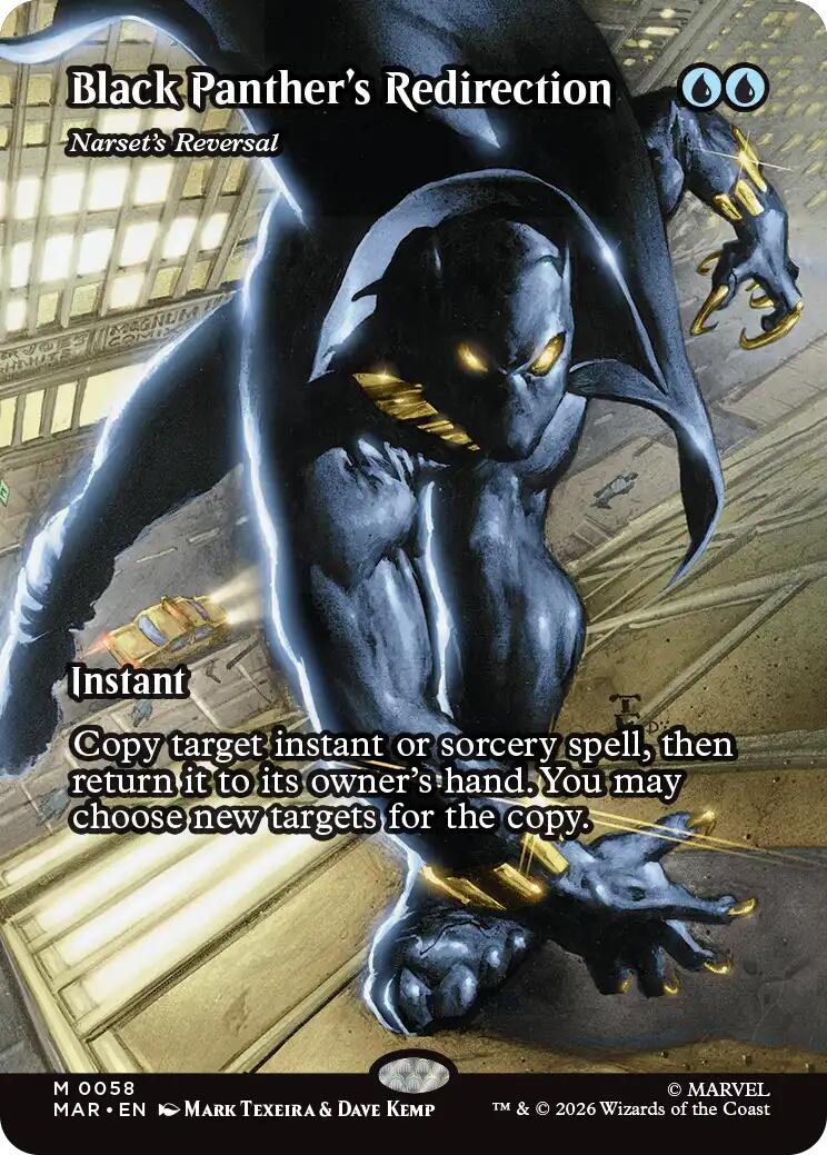 Black Panther's Redirection - Narset's Reversal (Borderless) [Marvel Universe: Eternal-Legal] | Jack's On Queen