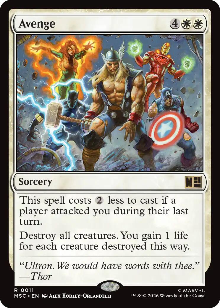 Avenge (Surge Foil) [Marvel Super Heroes Commander] | Jack's On Queen