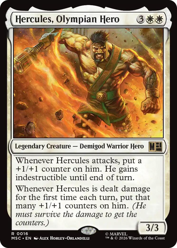Hercules, Olympian Hero (Surge Foil) [Marvel Super Heroes Commander] | Jack's On Queen