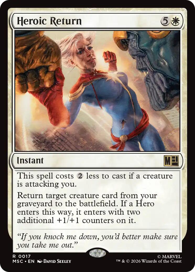 Heroic Return (Surge Foil) [Marvel Super Heroes Commander] | Jack's On Queen