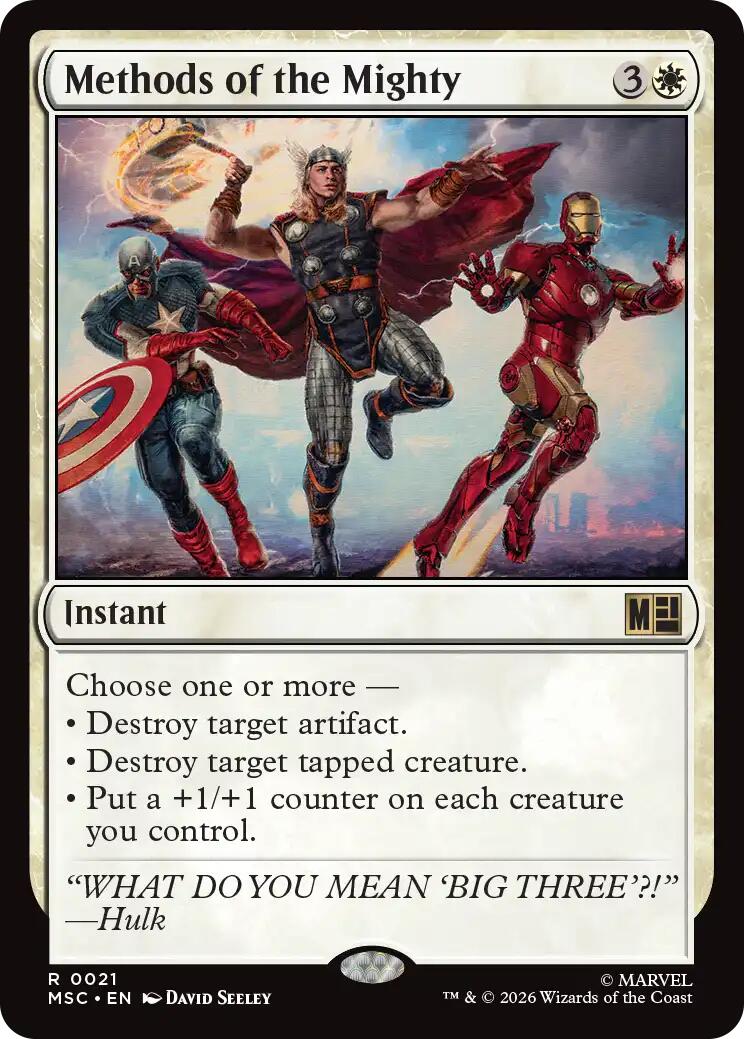 Methods of the Mighty (Surge Foil) [Marvel Super Heroes Commander] | Jack's On Queen