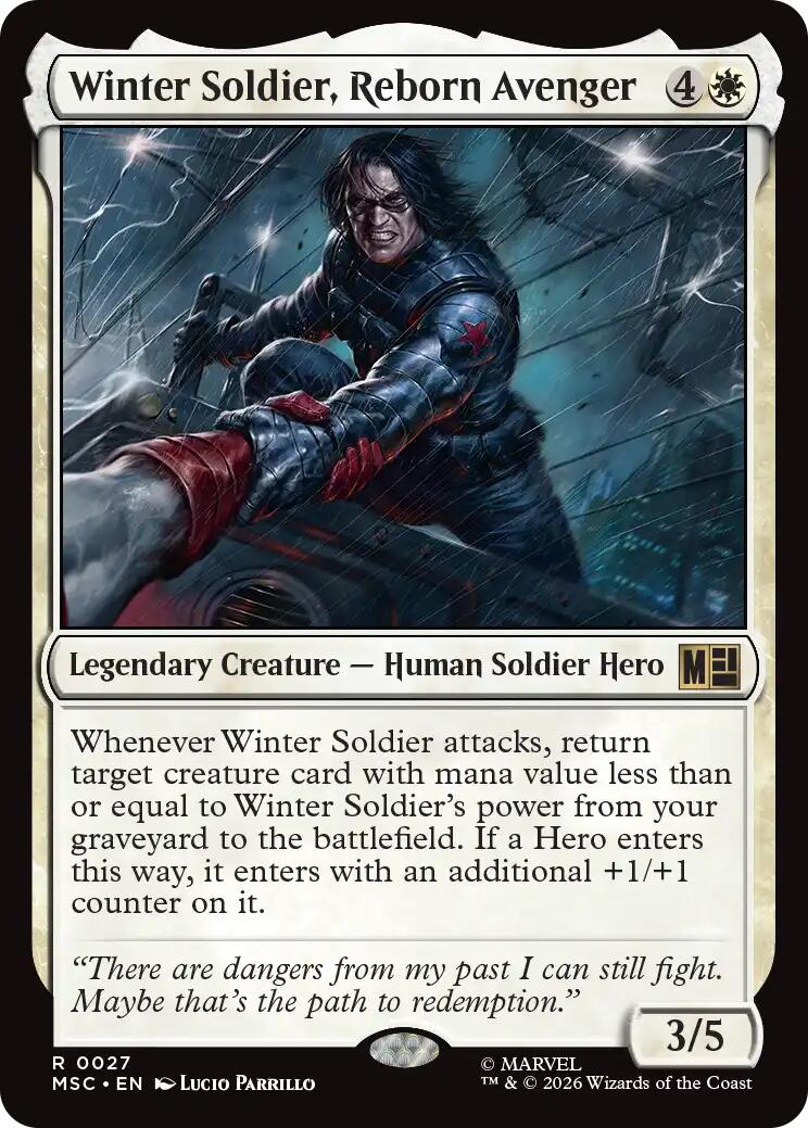 Winter Soldier, Reborn Avenger (Surge Foil) [Marvel Super Heroes Commander] | Jack's On Queen