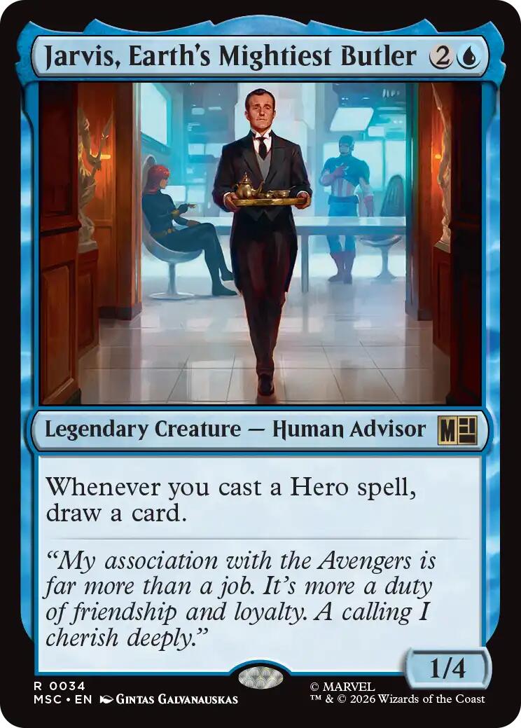 Jarvis, Earth's Mightiest Butler (Surge Foil) [Marvel Super Heroes Commander] | Jack's On Queen