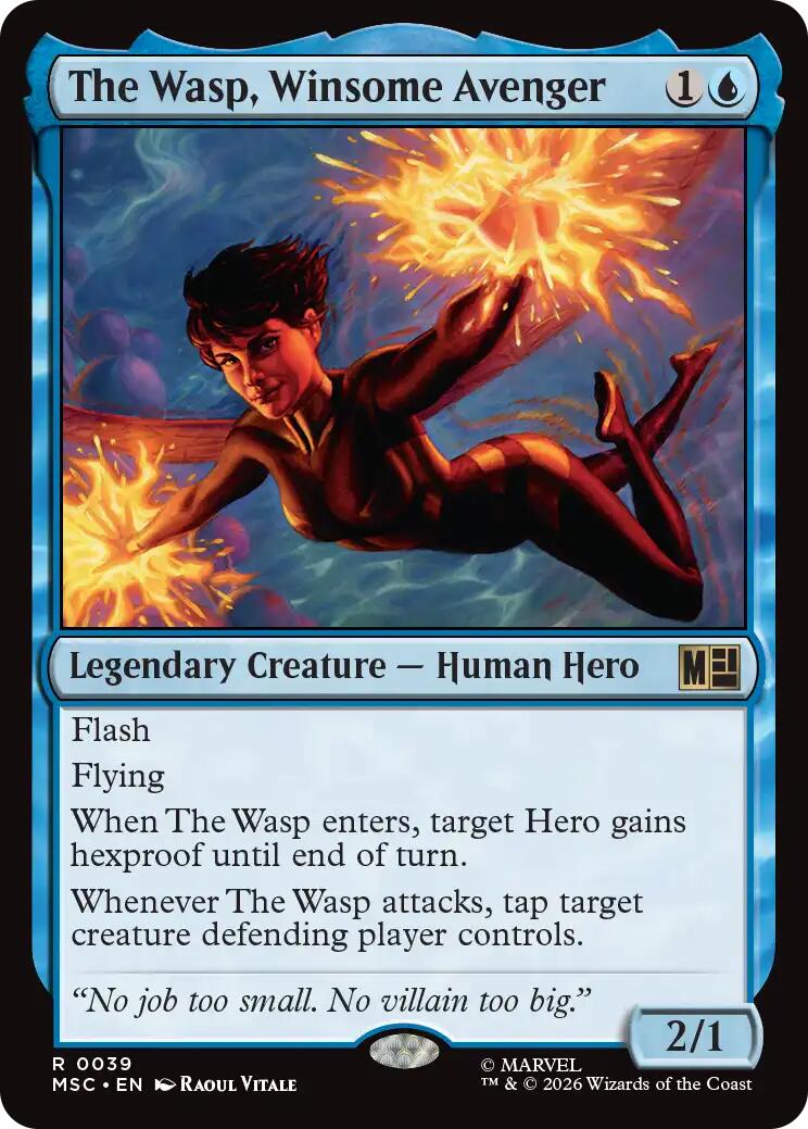 The Wasp, Winsome Avenger (Surge Foil) [Marvel Super Heroes Commander] | Jack's On Queen