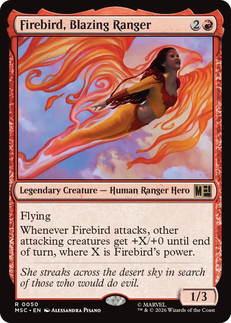 Firebird, Blazing Ranger (Surge Foil) [Marvel Super Heroes Commander] | Jack's On Queen