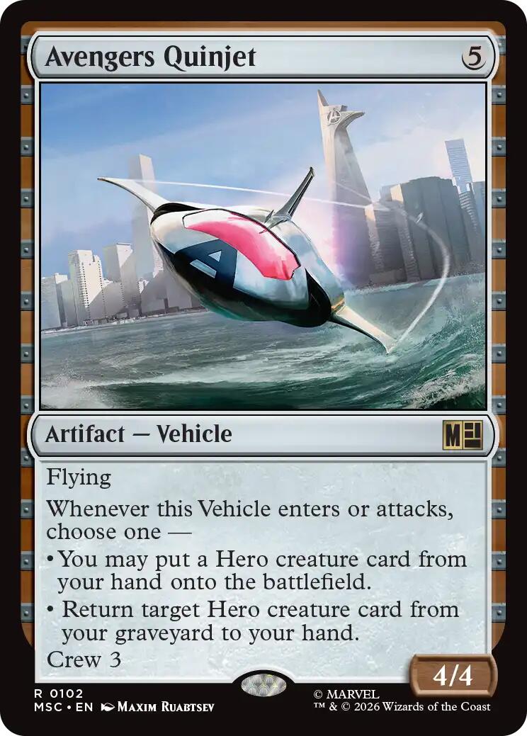 Avengers Quinjet (Surge Foil) [Marvel Super Heroes Commander] | Jack's On Queen