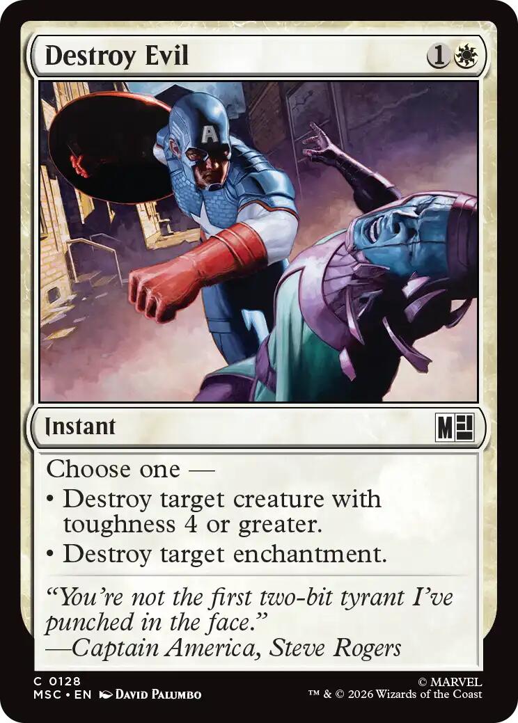 Destroy Evil (Surge Foil) [Marvel Super Heroes Commander] | Jack's On Queen