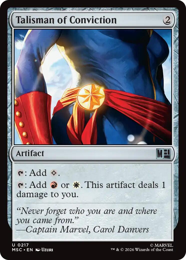 Talisman of Conviction (Surge Foil) [Marvel Super Heroes Commander] | Jack's On Queen