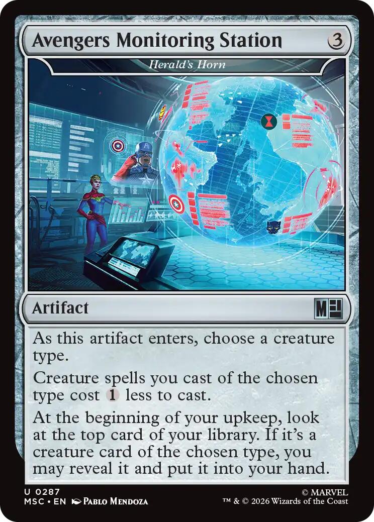Avengers Monitoring Station - Herald's Horn (Surge Foil) [Marvel Super Heroes Commander] | Jack's On Queen