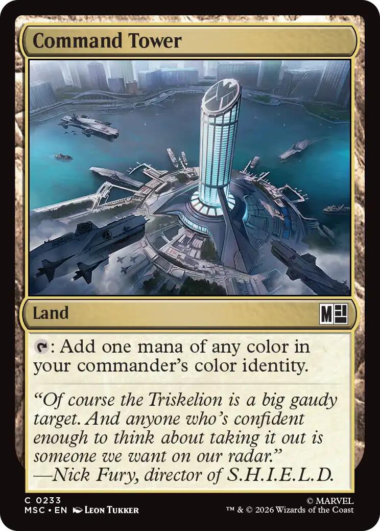 Command Tower (0233) (Surge Foil) [Marvel Super Heroes Commander] | Jack's On Queen