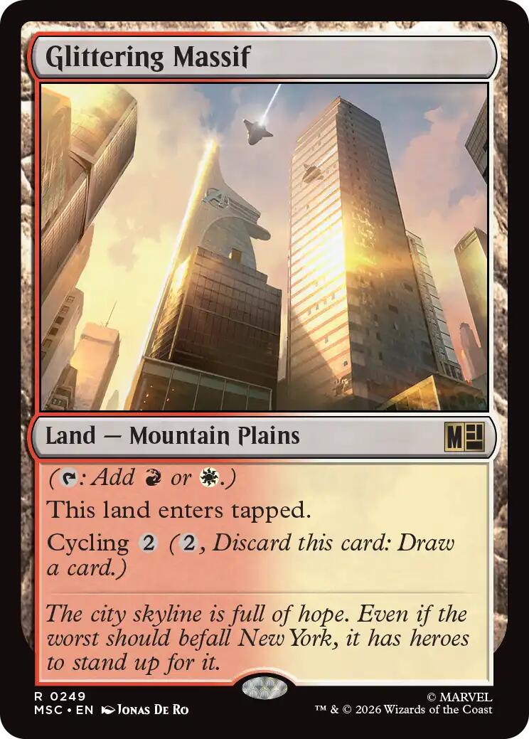 Glittering Massif (Surge Foil) [Marvel Super Heroes Commander] | Jack's On Queen