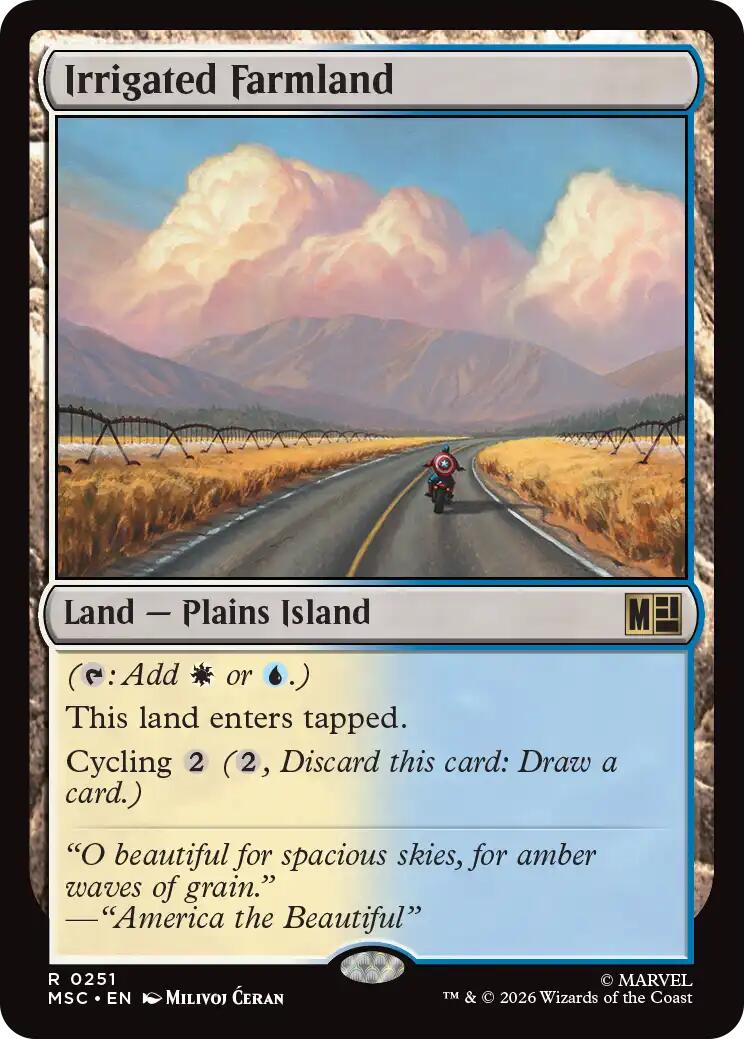 Irrigated Farmland (Surge Foil) [Marvel Super Heroes Commander] | Jack's On Queen