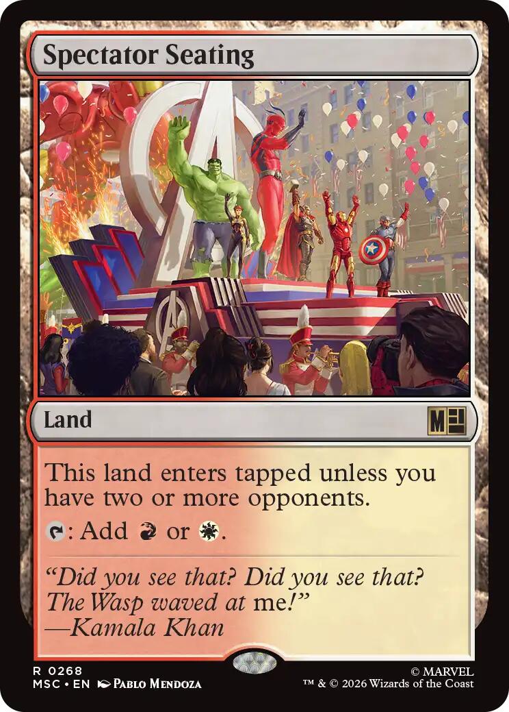 Spectator Seating (Surge Foil) [Marvel Super Heroes Commander] | Jack's On Queen