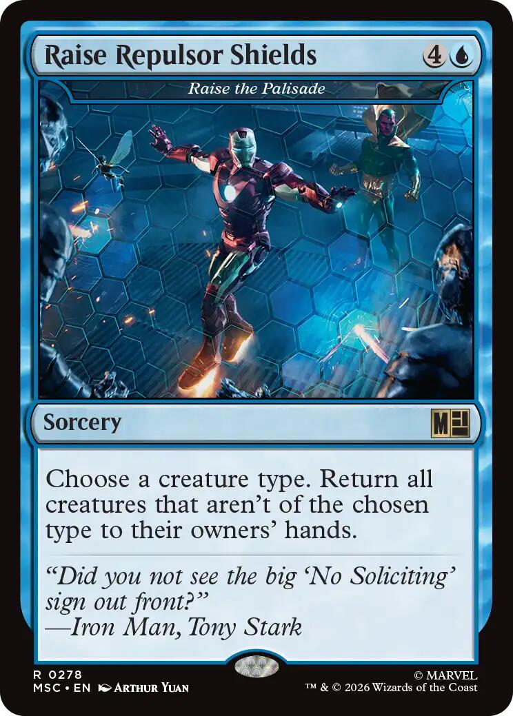 Raise Repulsor Shields - Raise the Palisade (Surge Foil) [Marvel Super Heroes Commander] | Jack's On Queen