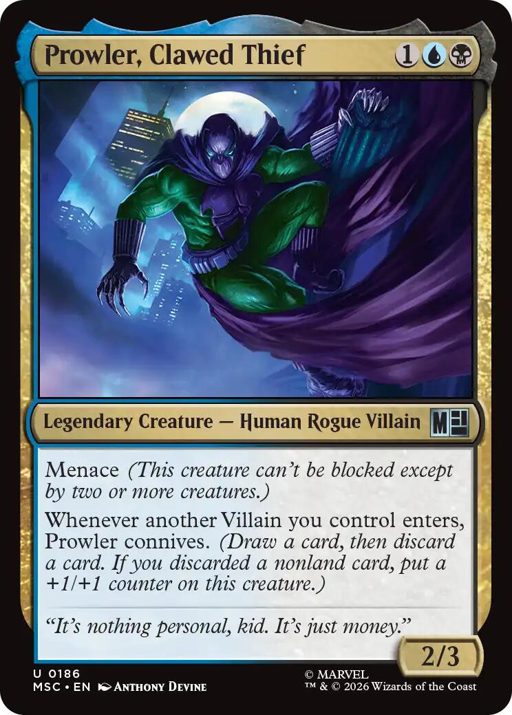 Prowler, Clawed Thief [Marvel Super Heroes Commander] | Jack's On Queen