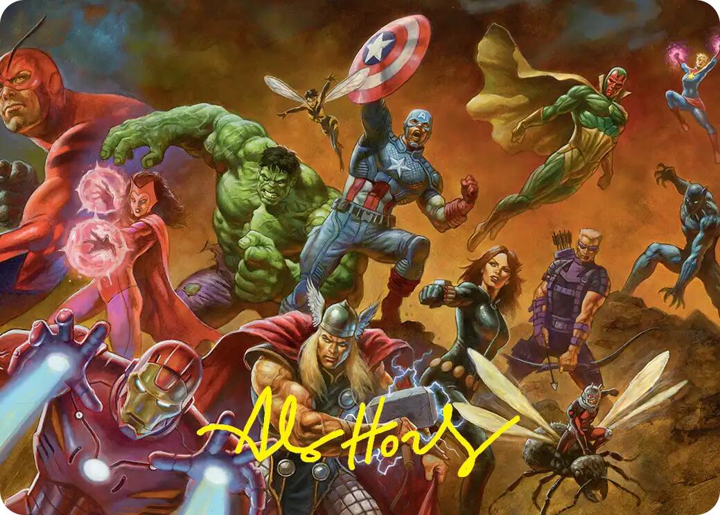Avengers Assemble! Art Card (Gold-Stamped Signature) [Marvel Super Heroes Art Series] | Jack's On Queen