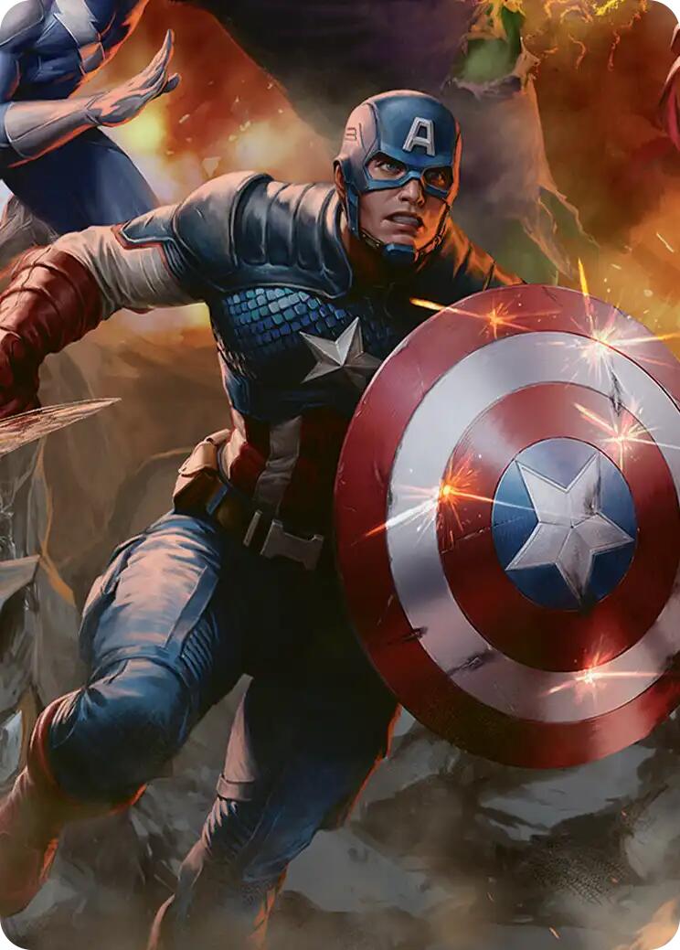Captain America, Unbowed Art Card [Marvel Super Heroes Art Series] | Jack's On Queen
