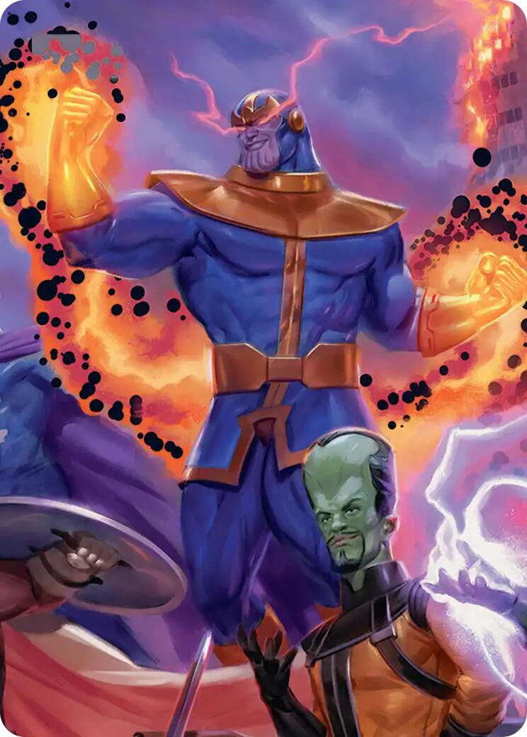 Thanos, Death's Consort Art Card [Marvel Super Heroes Art Series] | Jack's On Queen
