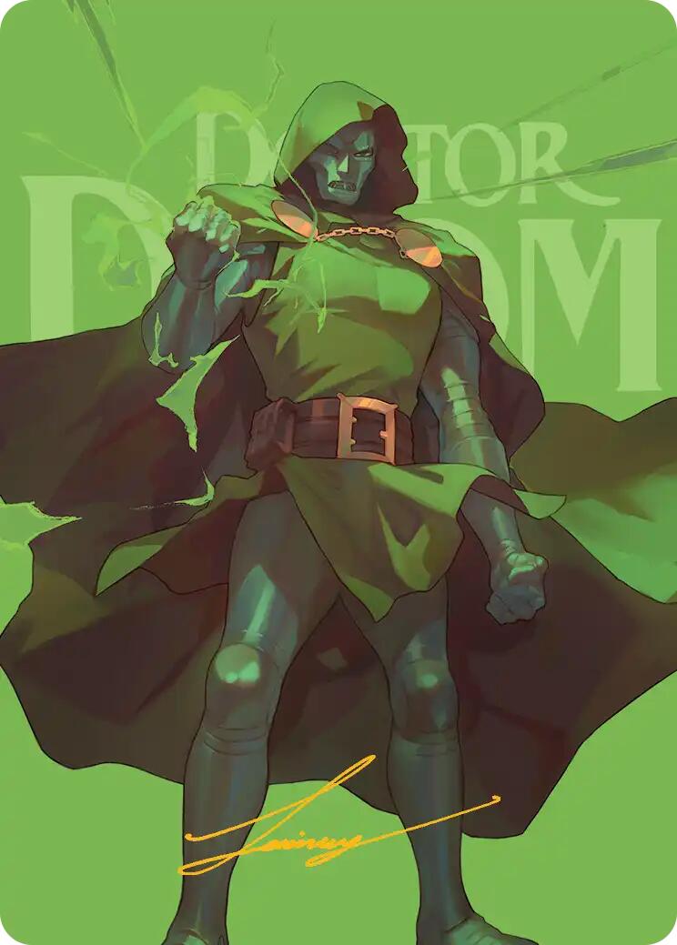Doctor Doom Art Card (Gold-Stamped Signature) [Marvel Super Heroes Art Series] | Jack's On Queen