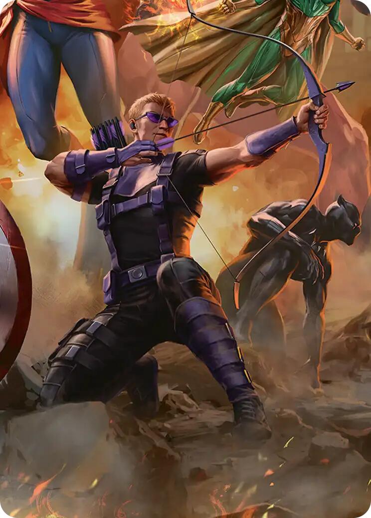 Hawkeye, Trick Shot Art Card [Marvel Super Heroes Art Series] | Jack's On Queen