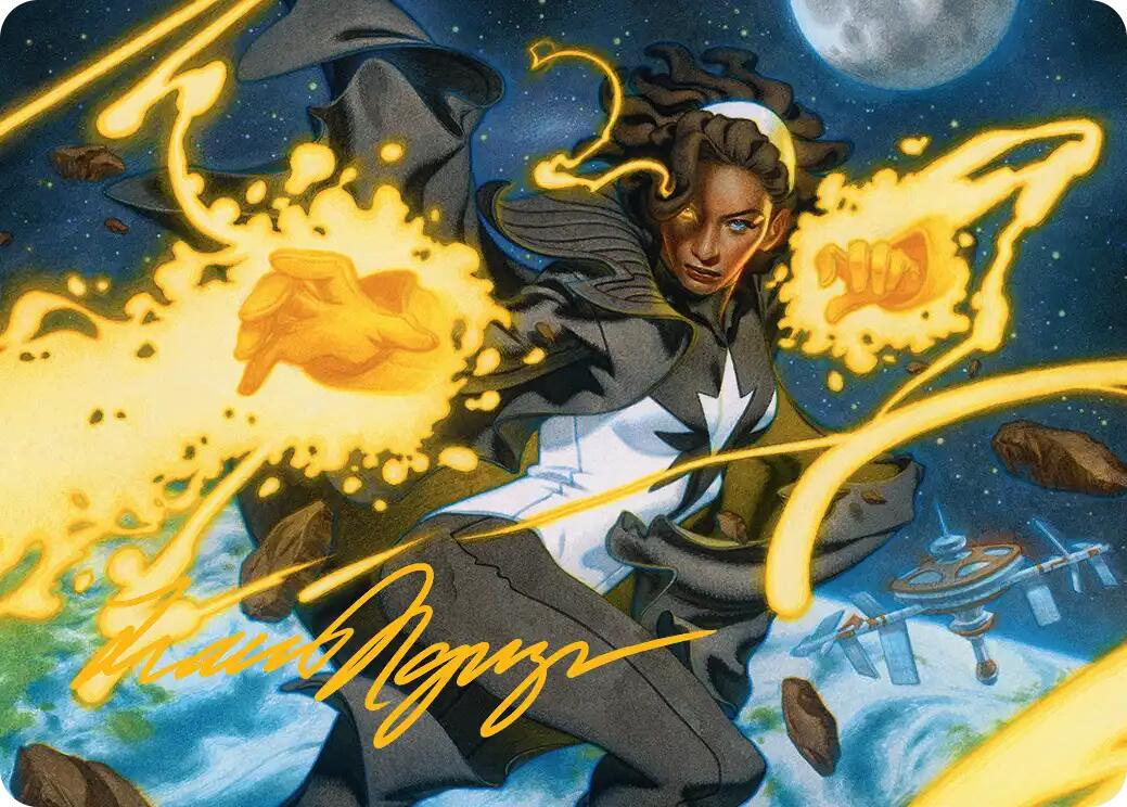 Photon, Mighty Marvel Art Card (Gold-Stamped Signature) [Marvel Super Heroes Art Series] | Jack's On Queen