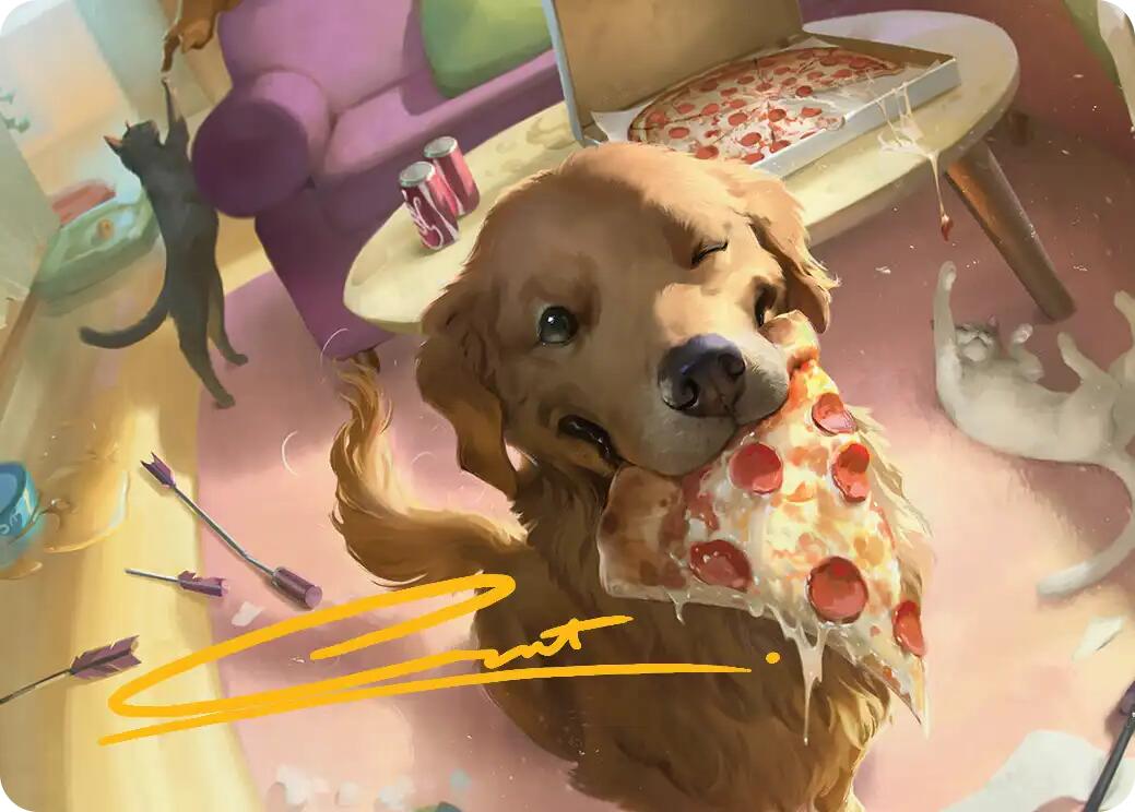 Lucky the Pizza Dog Art Card (Gold-Stamped Signature) [Marvel Super Heroes Art Series] | Jack's On Queen