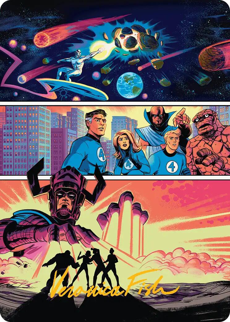The Coming of Galactus Art Card (Gold-Stamped Signature) [Marvel Super Heroes Art Series] | Jack's On Queen