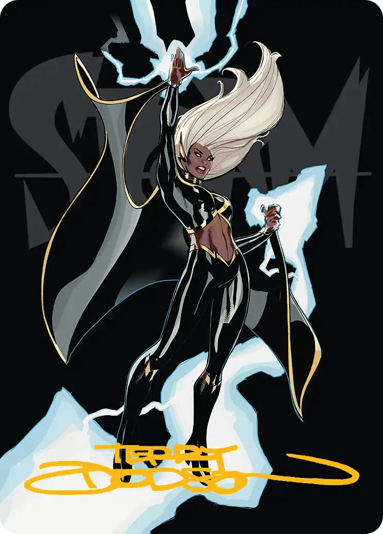 Storm, Windrider Art Card (Gold-Stamped Signature) [Marvel Super Heroes Art Series] | Jack's On Queen