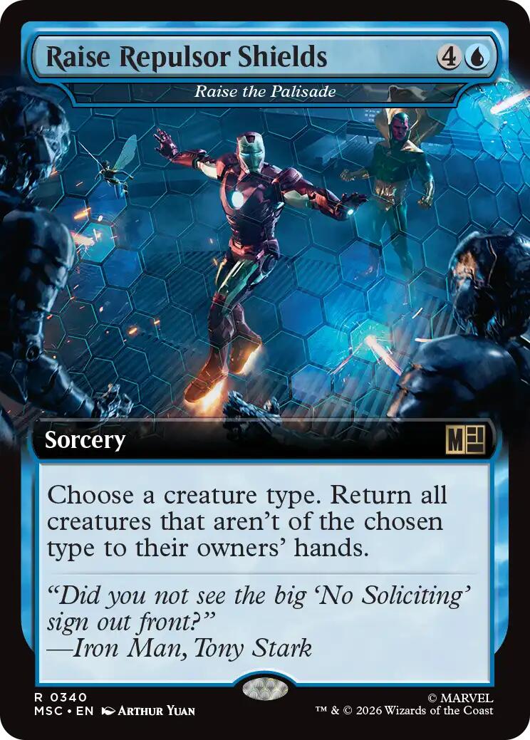 Raise Repulsor Shields - Raise the Palisade (Extended Art) [Marvel Super Heroes Commander] | Jack's On Queen