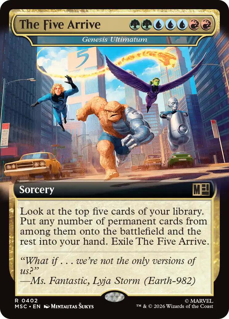 The Five Arrive - Genesis Ultimatum (Extended Art) [Marvel Super Heroes Commander] | Jack's On Queen