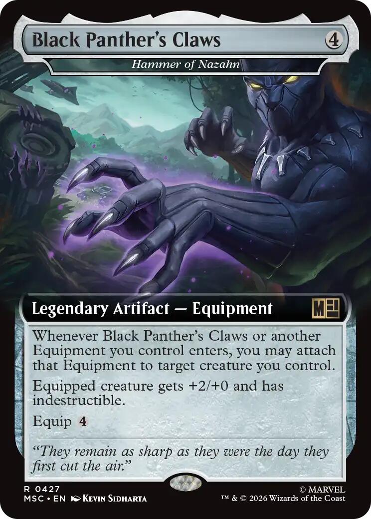 Black Panther's Claws - Hammer of Nazahn (Extended Art) [Marvel Super Heroes Commander] | Jack's On Queen