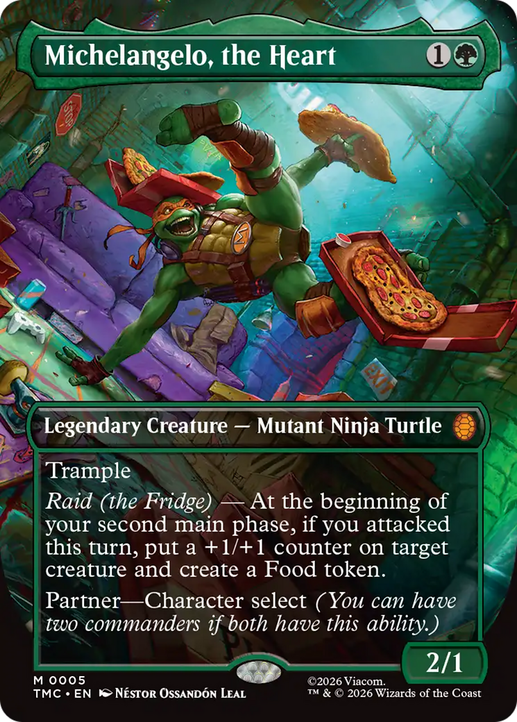Michelangelo, the Heart (Borderless) [Teenage Mutant Ninja Turtles Commander] | Jack's On Queen