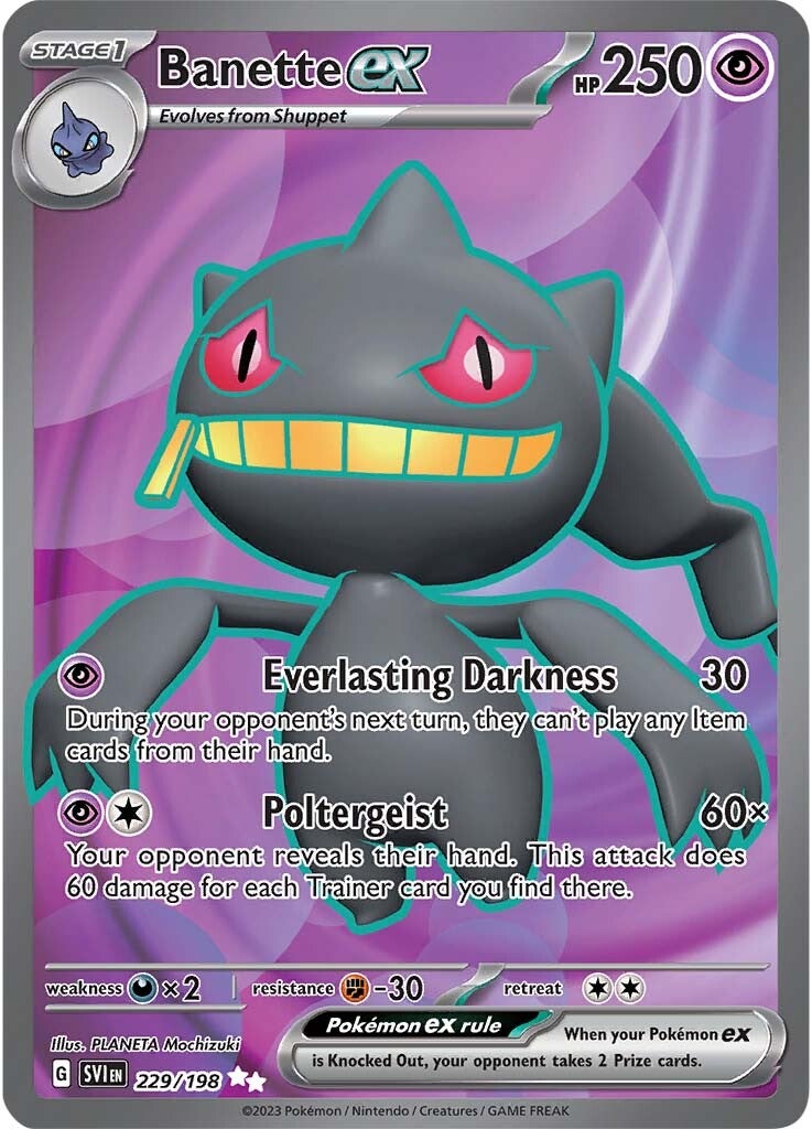 Banette ex (229/198) [Scarlet & Violet: Base Set] | Jack's On Queen